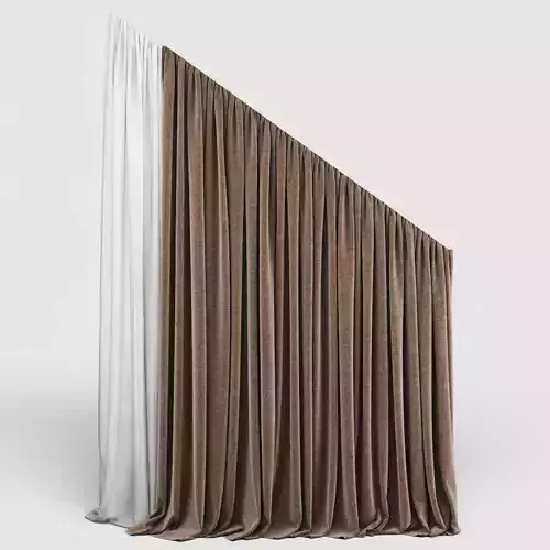 curtain 20 3D model