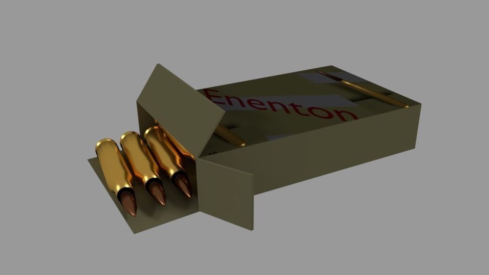 Ammo Package Free low-poly 3D model