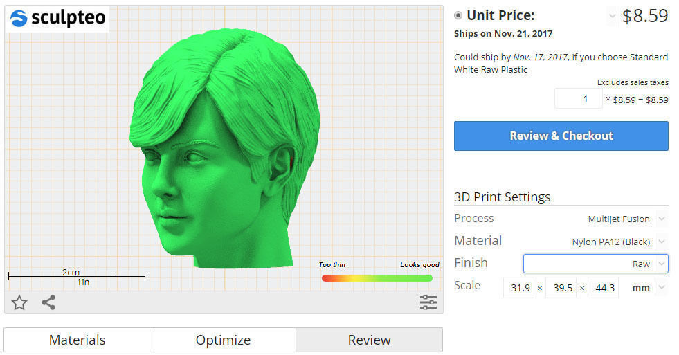 Charlize Theron 3D print model_1