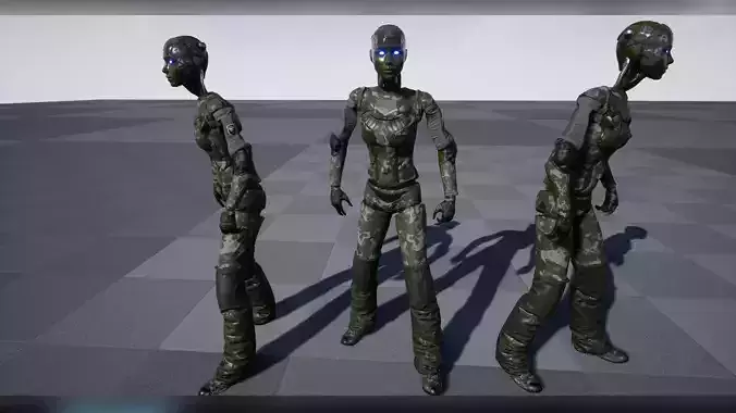 CyborgGirl - characters pack for Unreal engine 4 