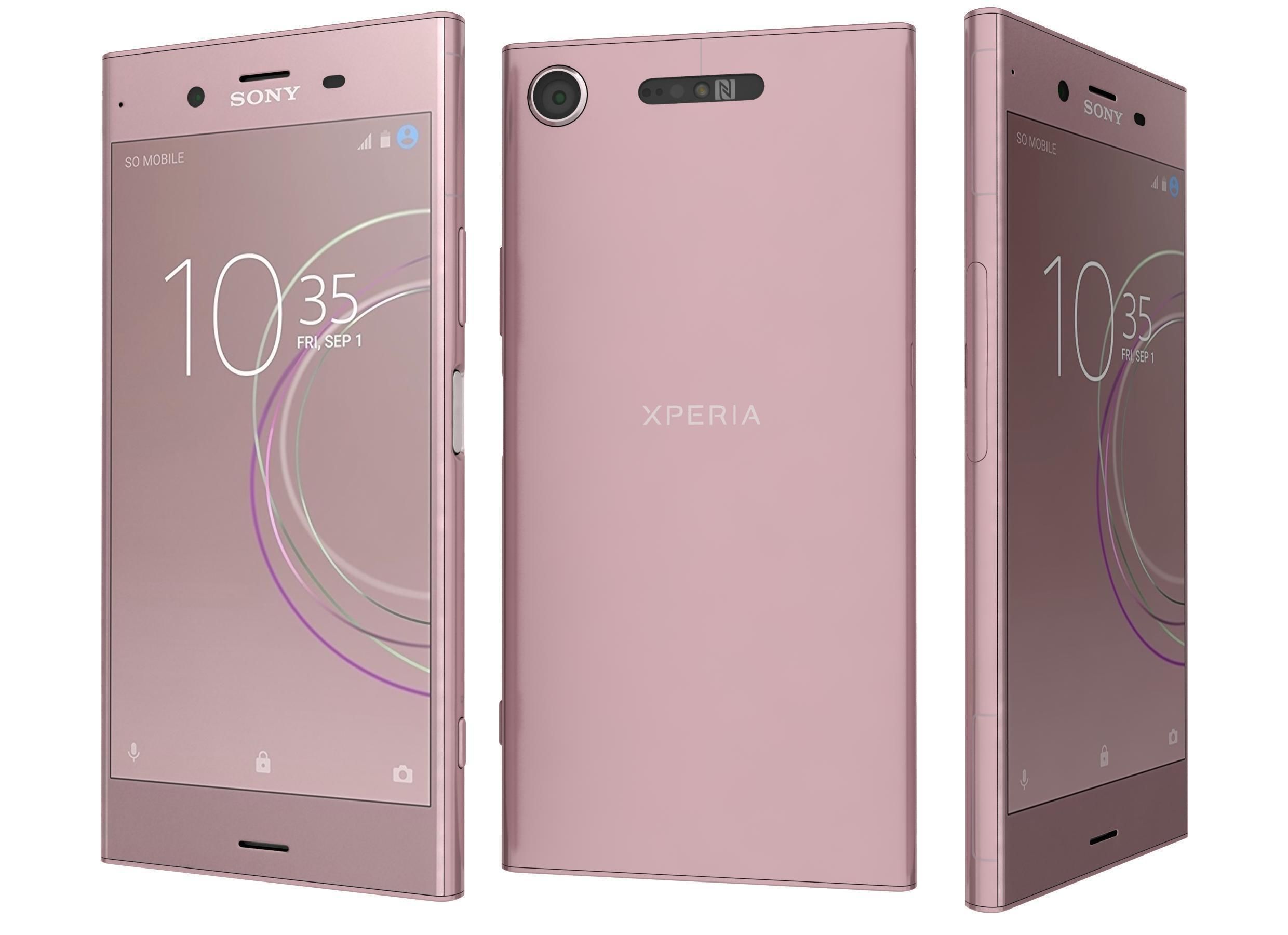 Sony Xperia XZ1 All Colors 3D model_2