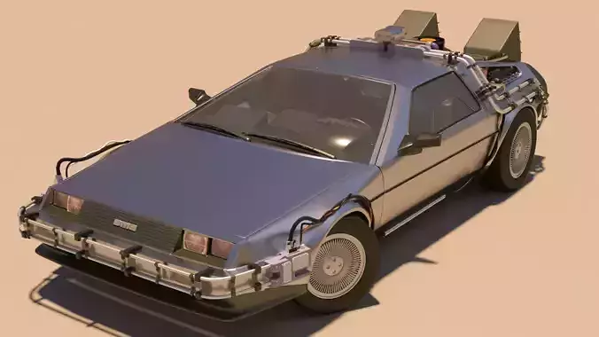 Delorean Back to the Future Part 1 3D model