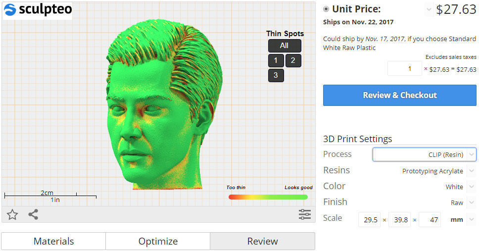 Keanu Reeves 3D print model_2