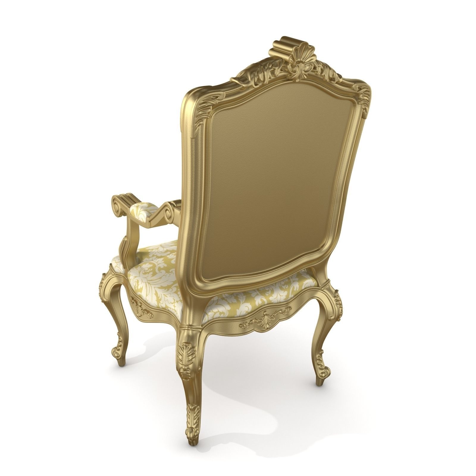 Best Luxury Arm Chair Classic 3D model_4