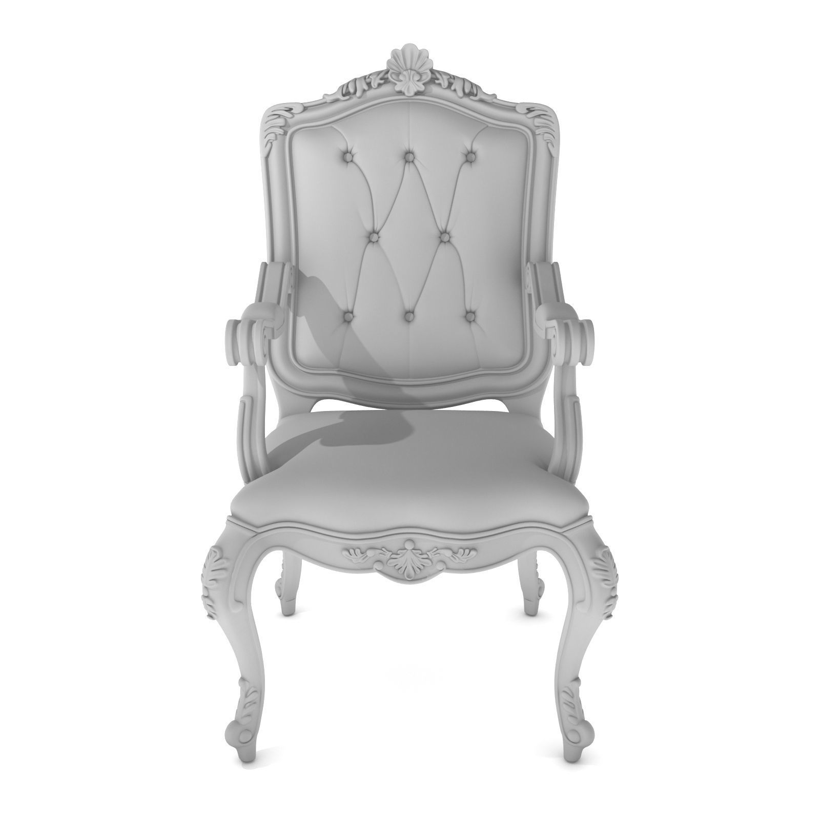 Best Luxury Arm Chair Classic 3D model_17