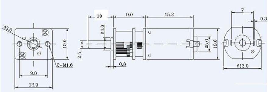 rc winch warn 1 10 for scale car 3D print model_2