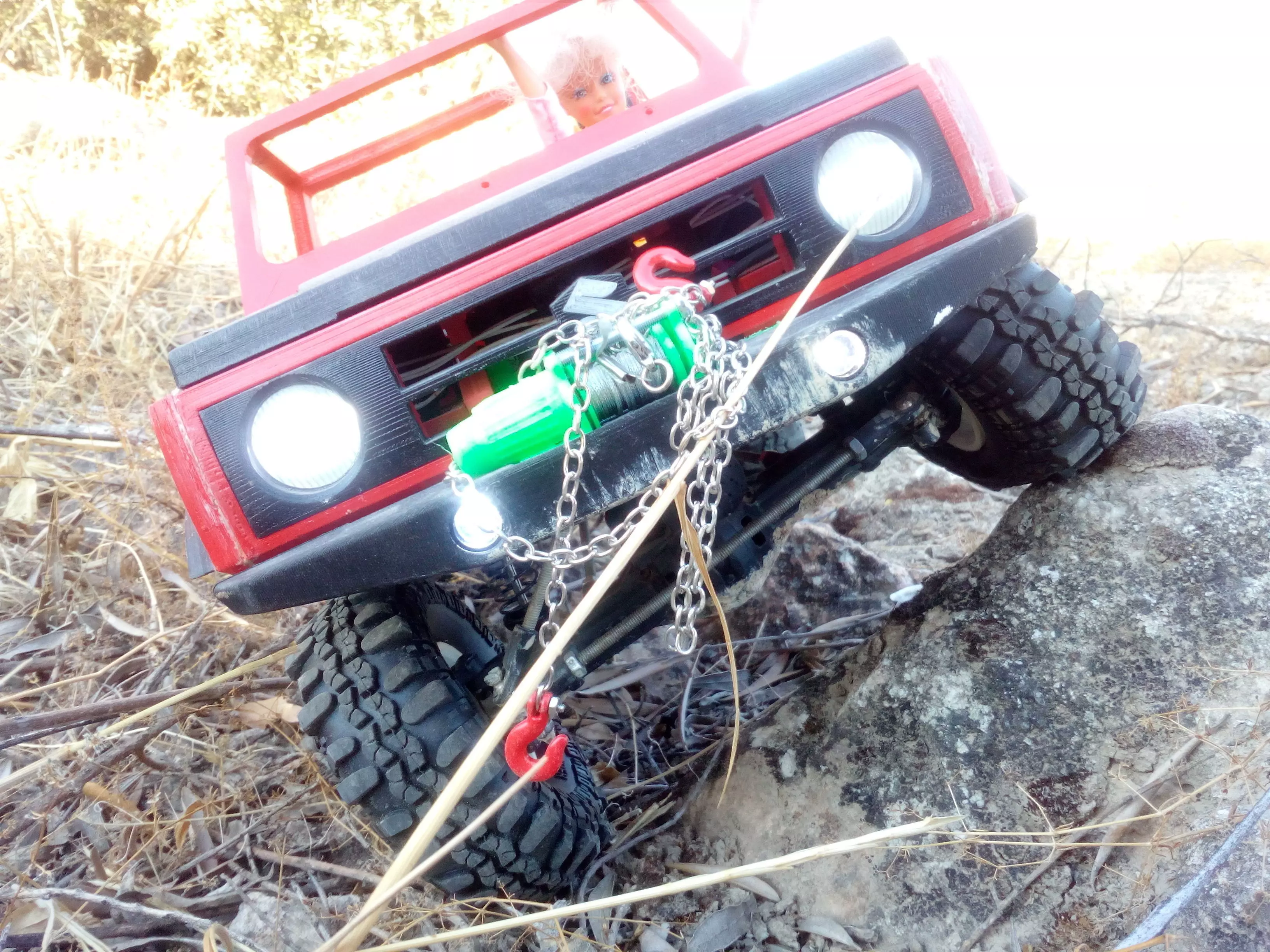 rc winch warn 1 10 for scale car 3D print model_0