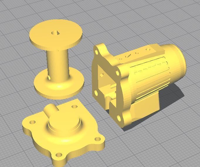 rc winch warn 1 10 for scale car 3D print model_4