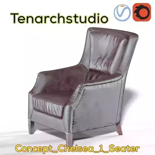 Home Concept Chelsea 1  Seater  render ready vray 3D model