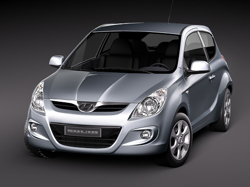 Hyundai I20 3door 3D model_1