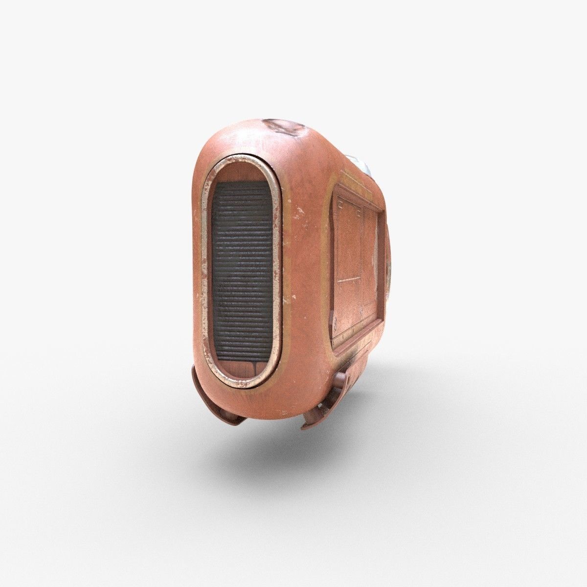 Rey Speeder Low-poly 3D model_2