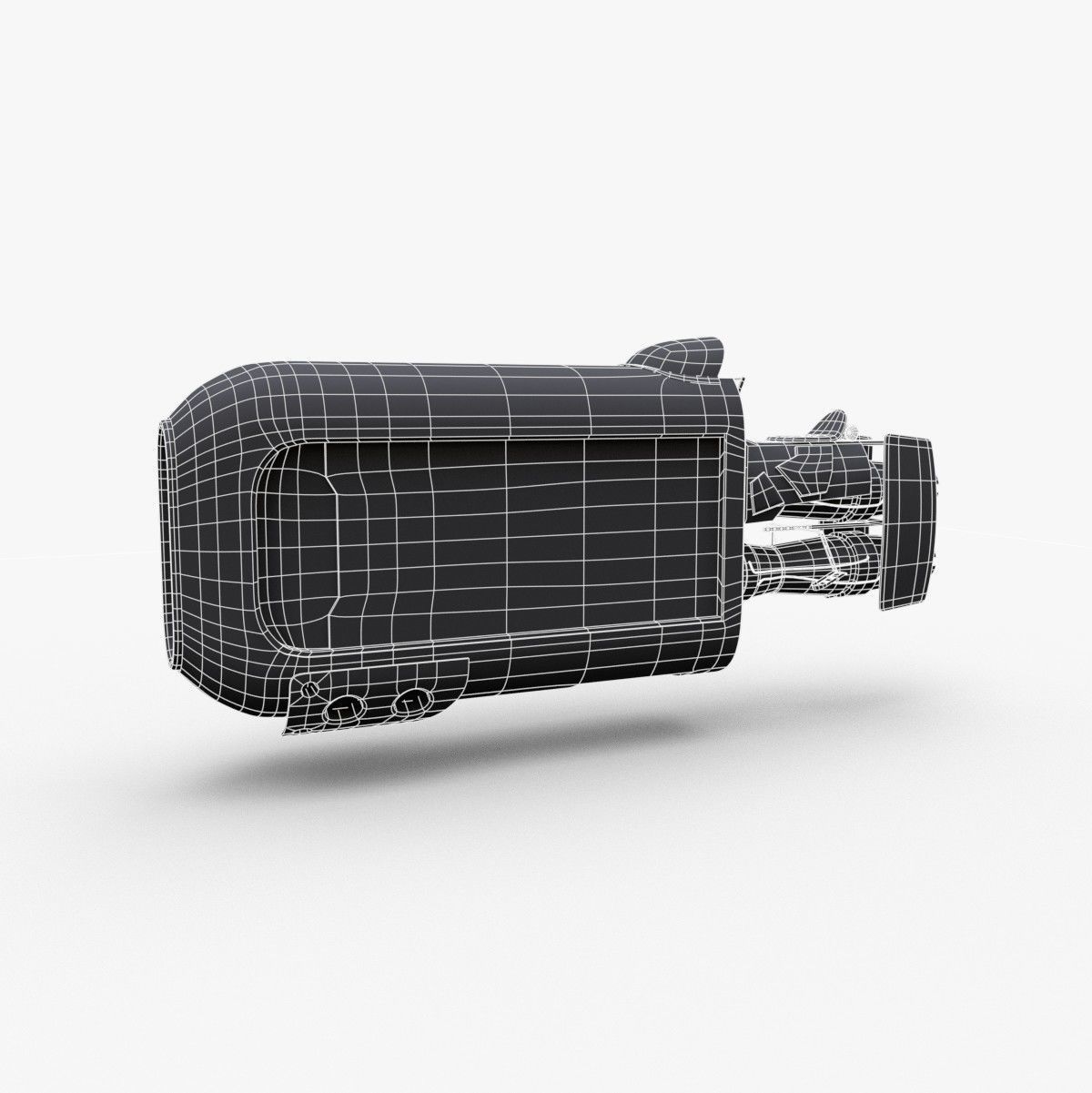 Rey Speeder Low-poly 3D model_10