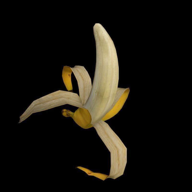 Banana rig 2 Low-poly 3D model_11