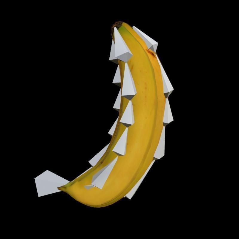Banana rig 2 Low-poly 3D model_14