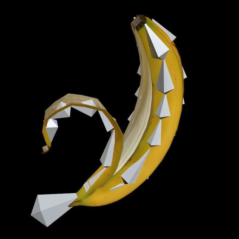 Banana rig 2 Low-poly 3D model_15