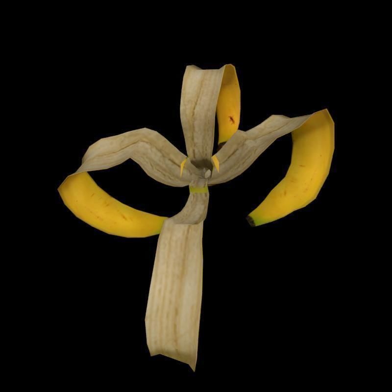Banana rig 2 Low-poly 3D model_13