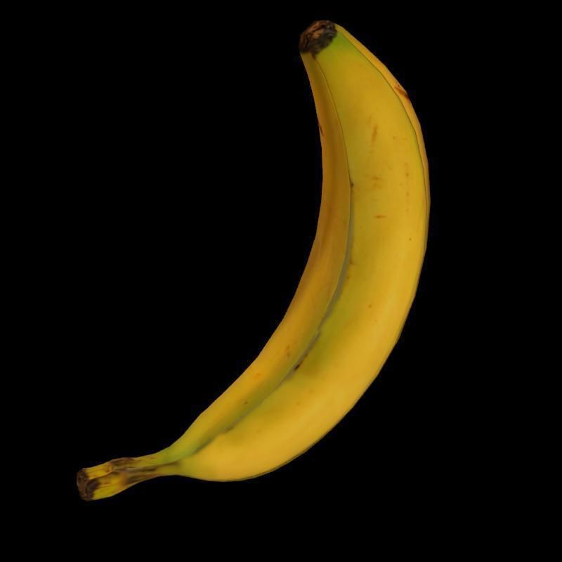 Banana rig 2 Low-poly 3D model_2