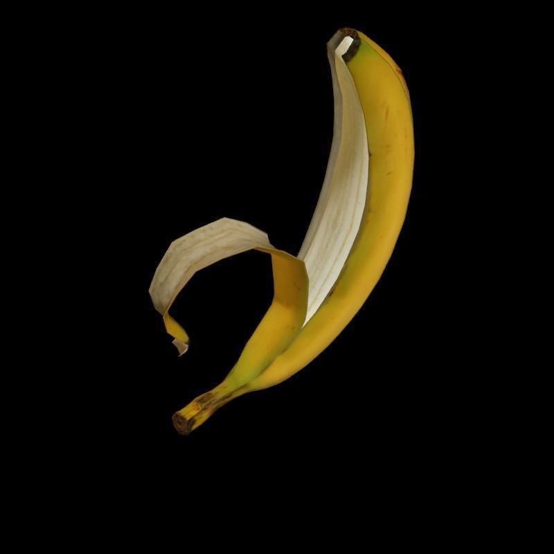 Banana rig 2 Low-poly 3D model_8