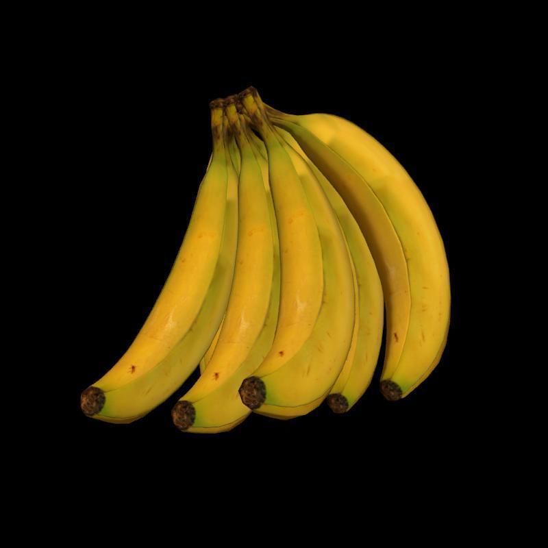 Banana rig 2 Low-poly 3D model_20