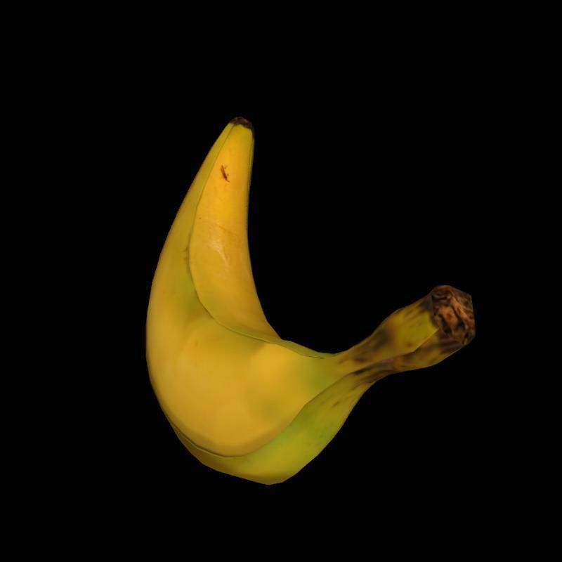 Banana rig 2 Low-poly 3D model_7