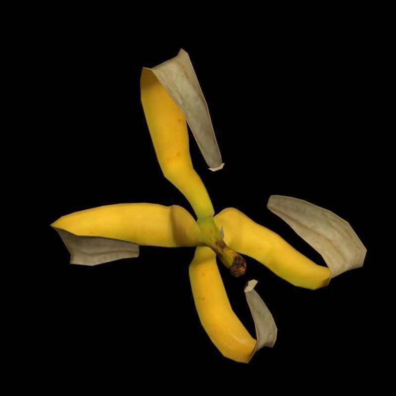 Banana rig 2 Low-poly 3D model_12