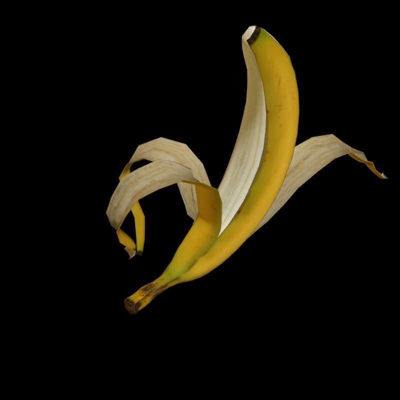 Banana rig 2 Low-poly 3D model_9