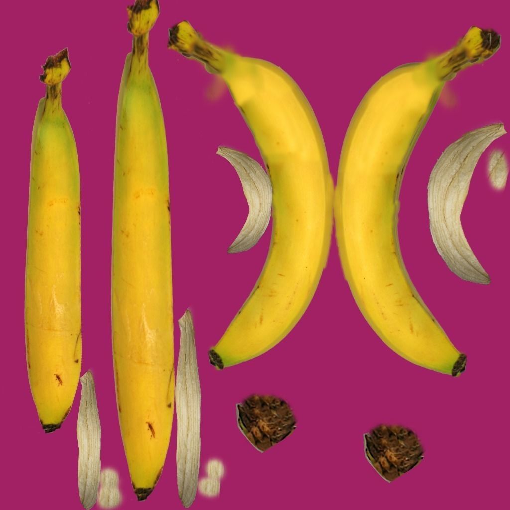 Banana rig 2 Low-poly 3D model_21