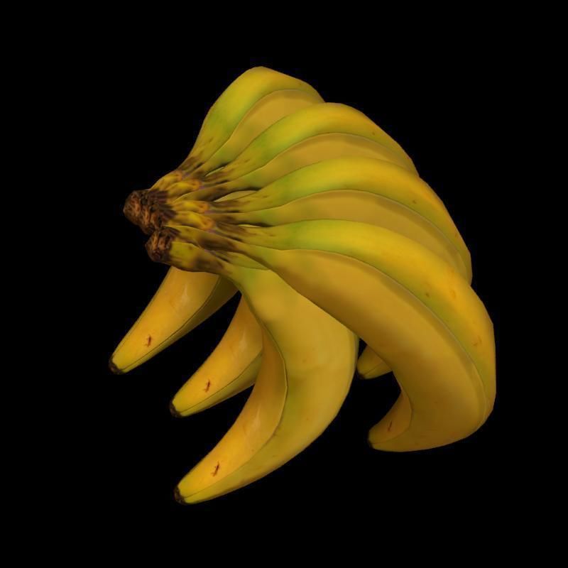 Banana rig 2 Low-poly 3D model_18