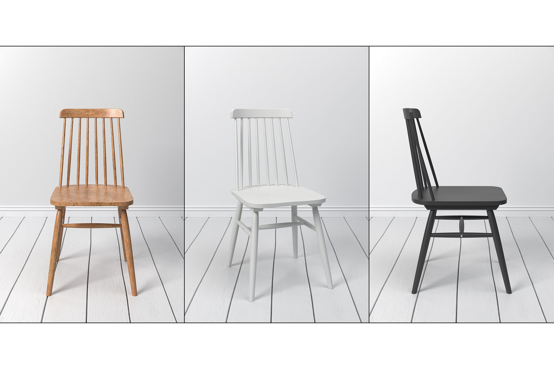 LaForma Albeup  Scandinavian Chair 3D model_1