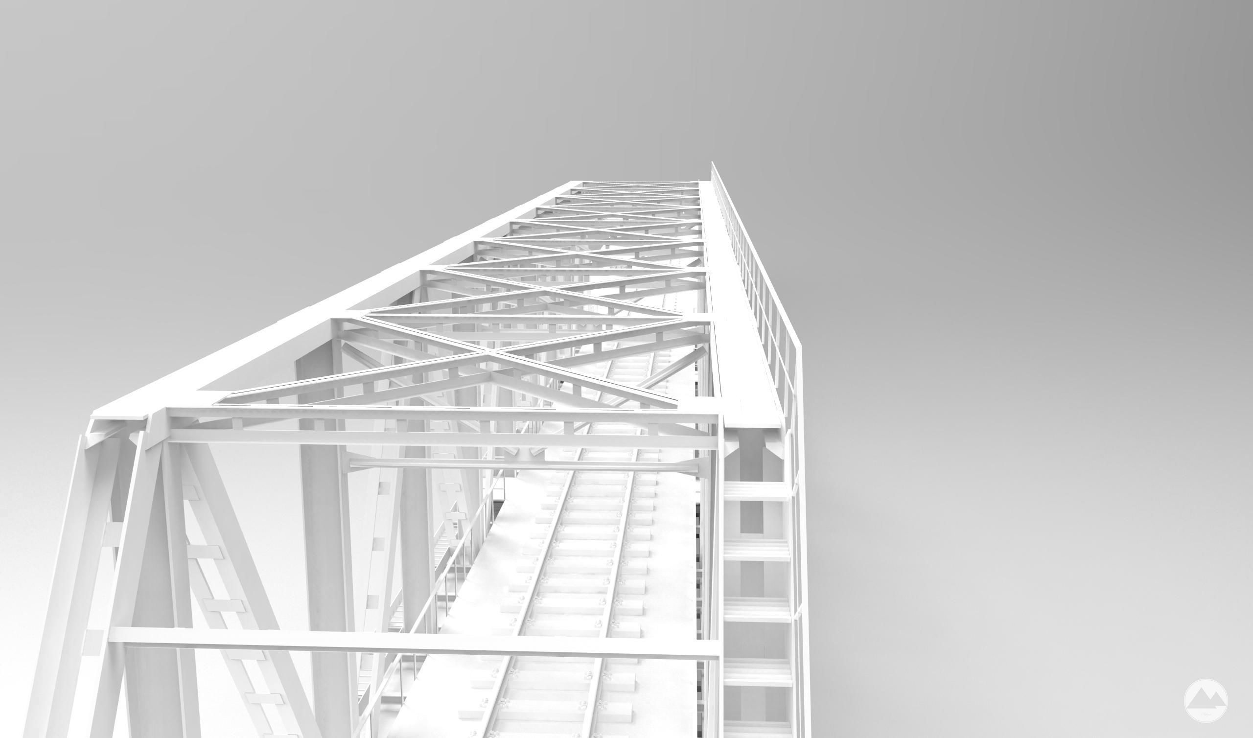 Railway bridge 3D model_10