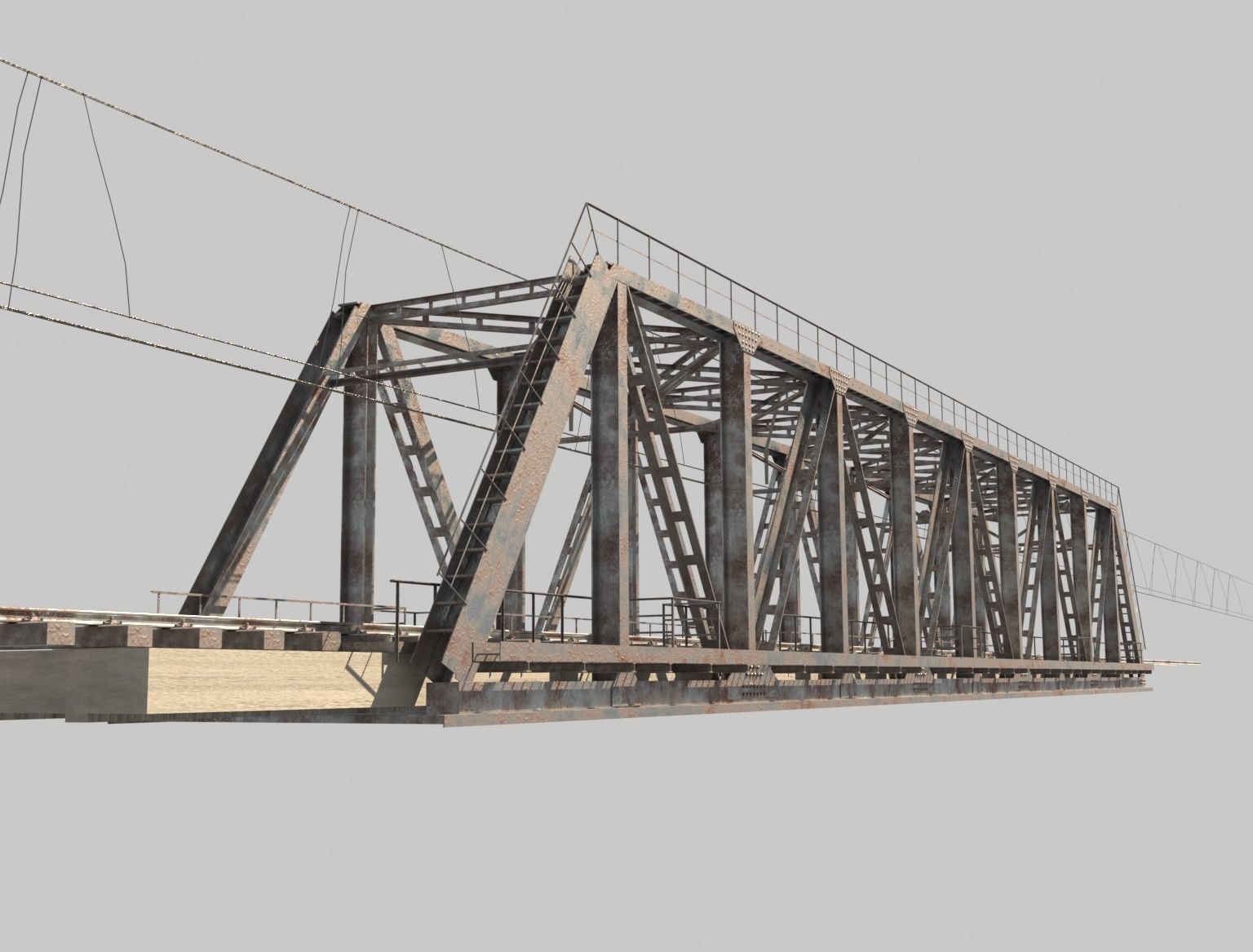 Railway bridge 3D model_18