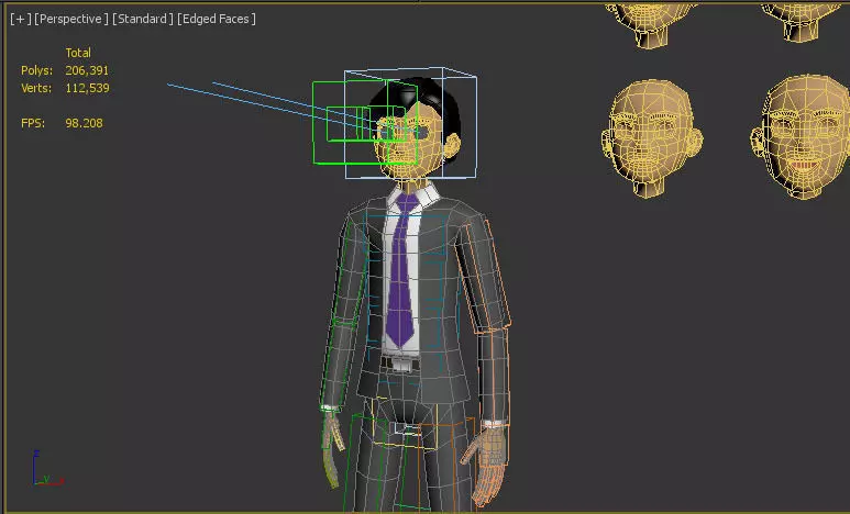SIMPLE CARTOON CHARACTER 3D model_0