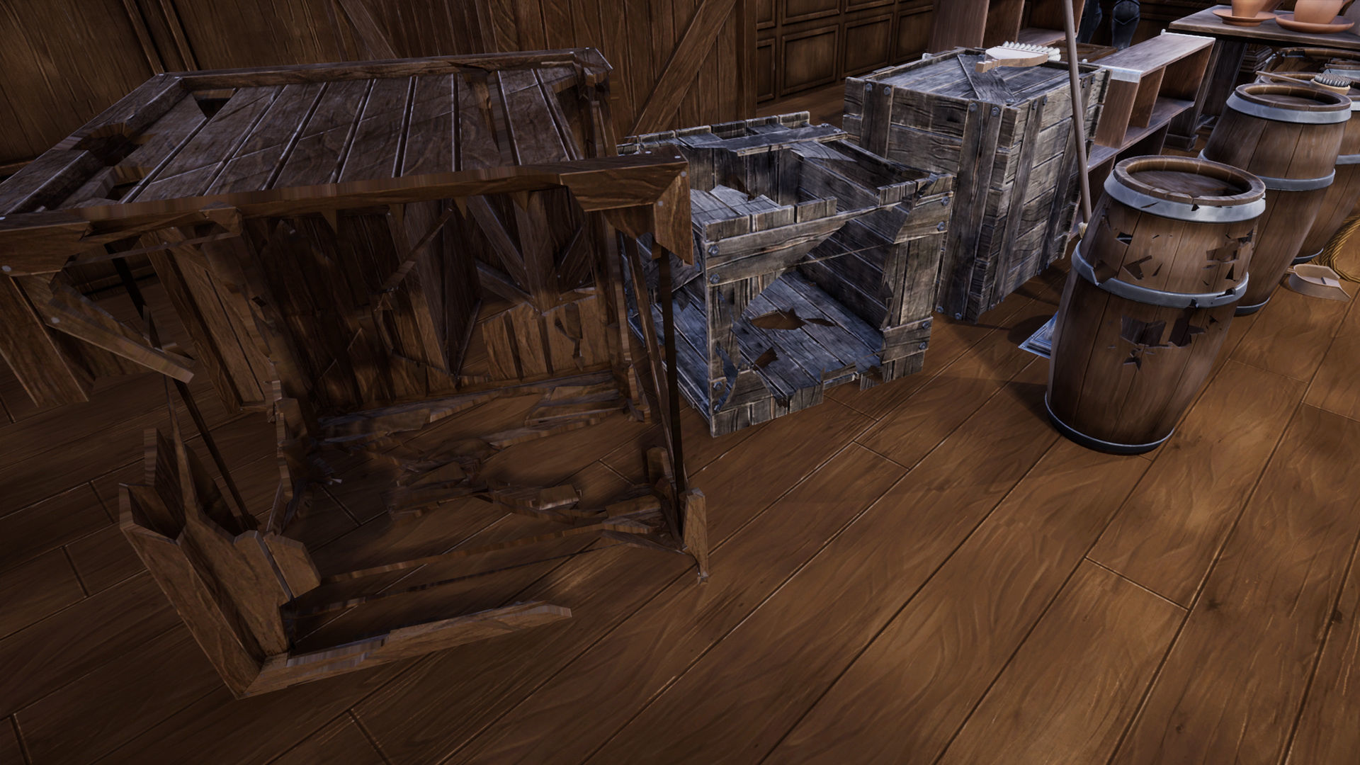 Stylized Medieval Props Low-poly 3D model_1