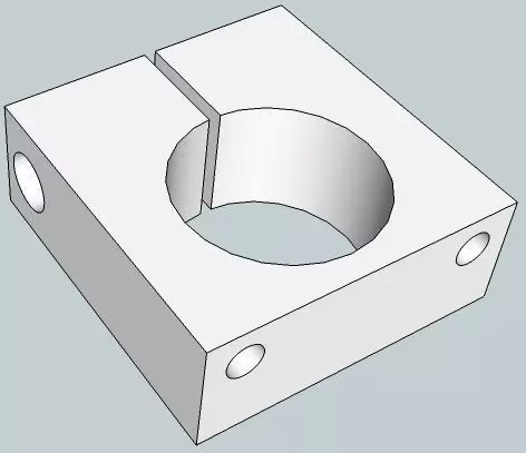 16mm Makerbot Endstop Mount Free 3D print model_0