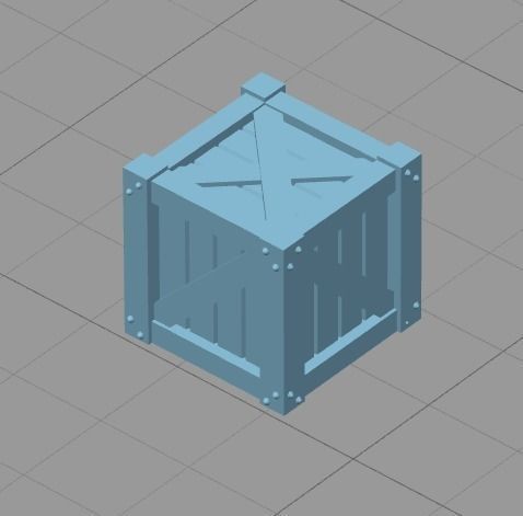 Wooden Crate Free 3D print model