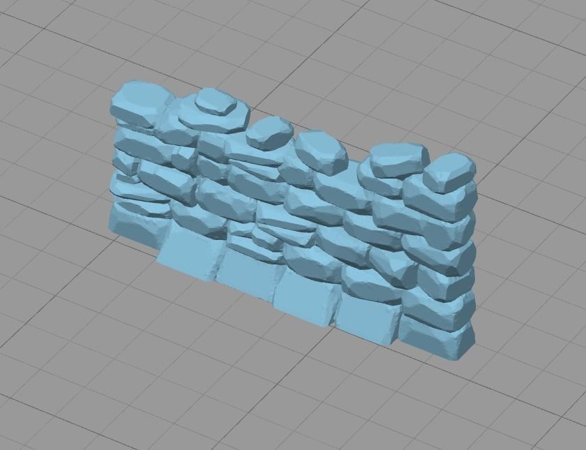 Stone Wall Free 3D print model_1