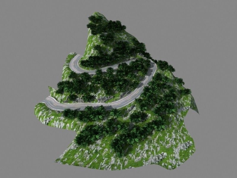 Mountain Road 01 3D model_14