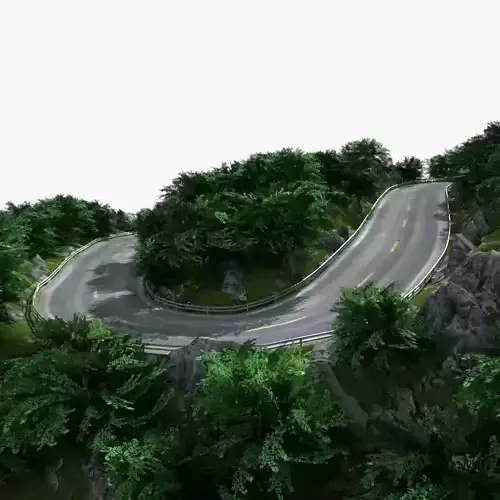 Mountain Road 01 3D model