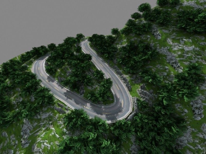 Mountain Road 01 3D model_8