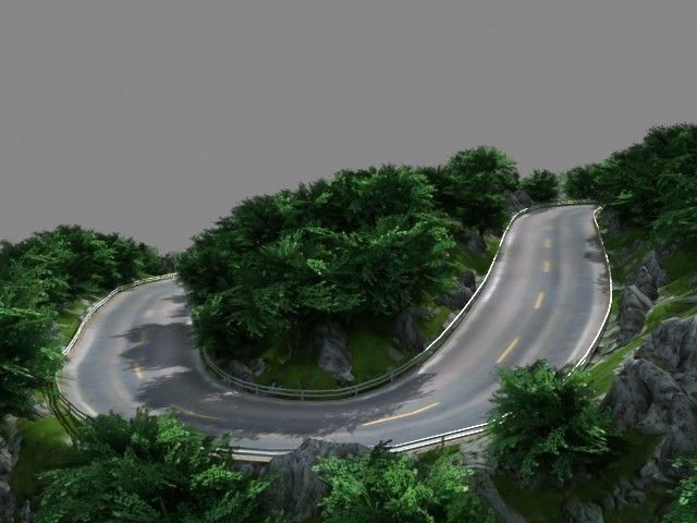 Mountain Road 01 3D model_1