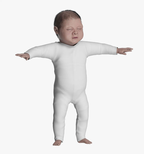 Baby child toddler 3D model