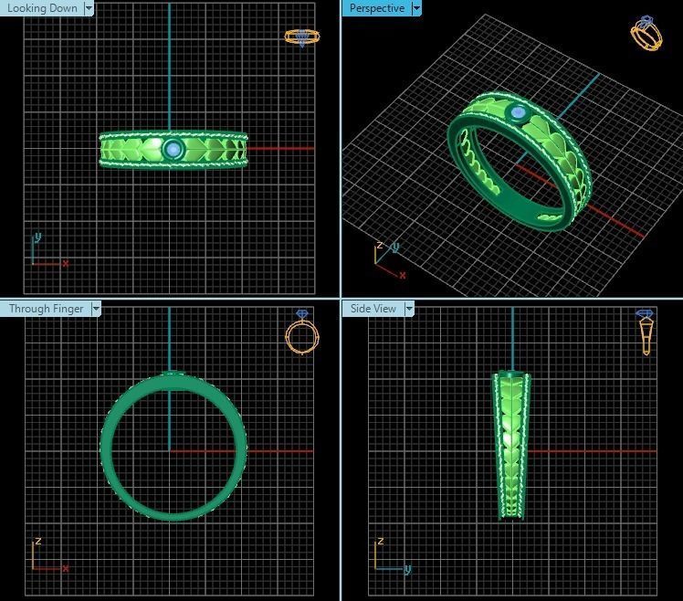 Ring T00345 3D print model_2