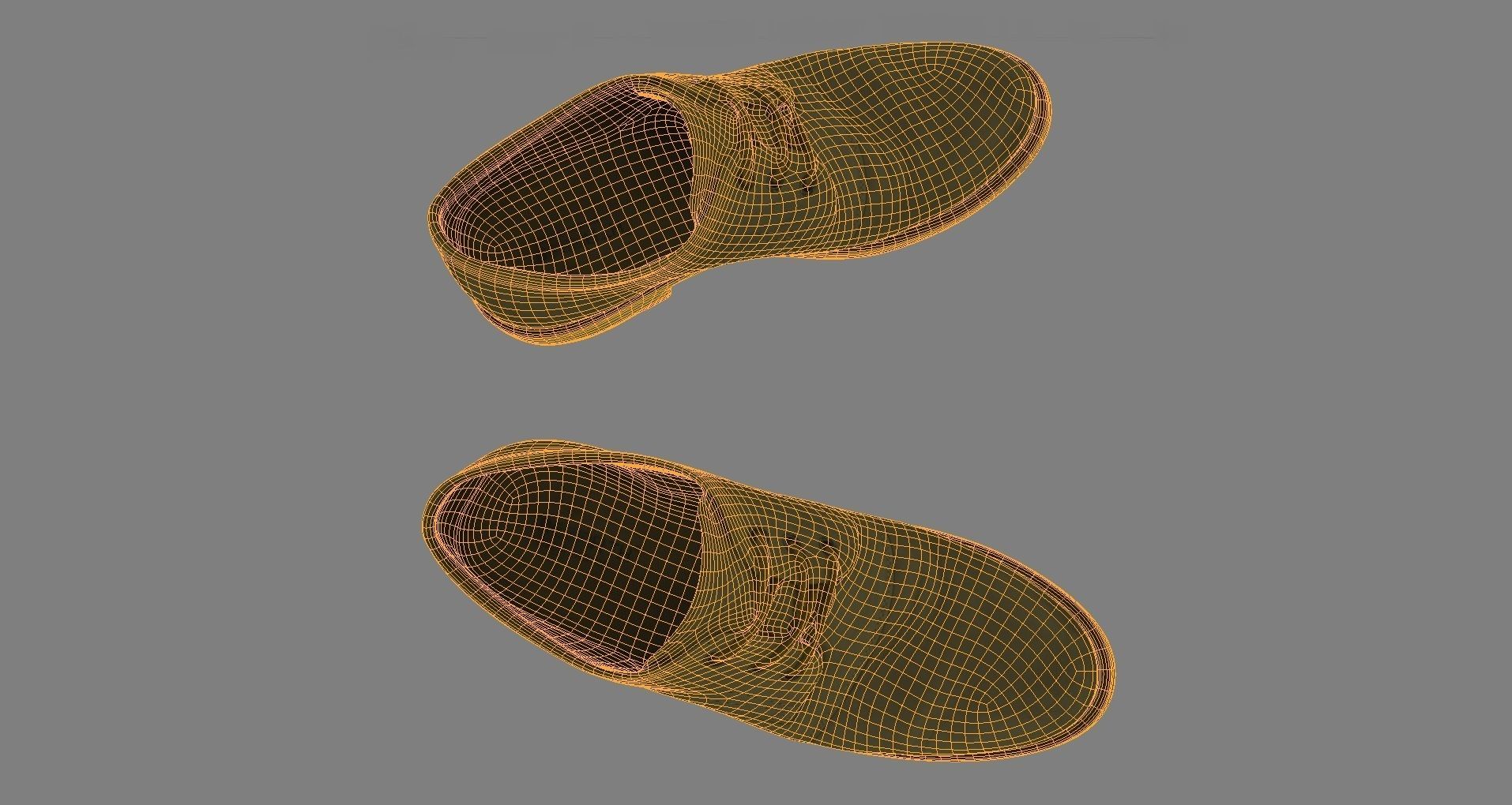 Elegant leather shoes Low-poly 3D model_10