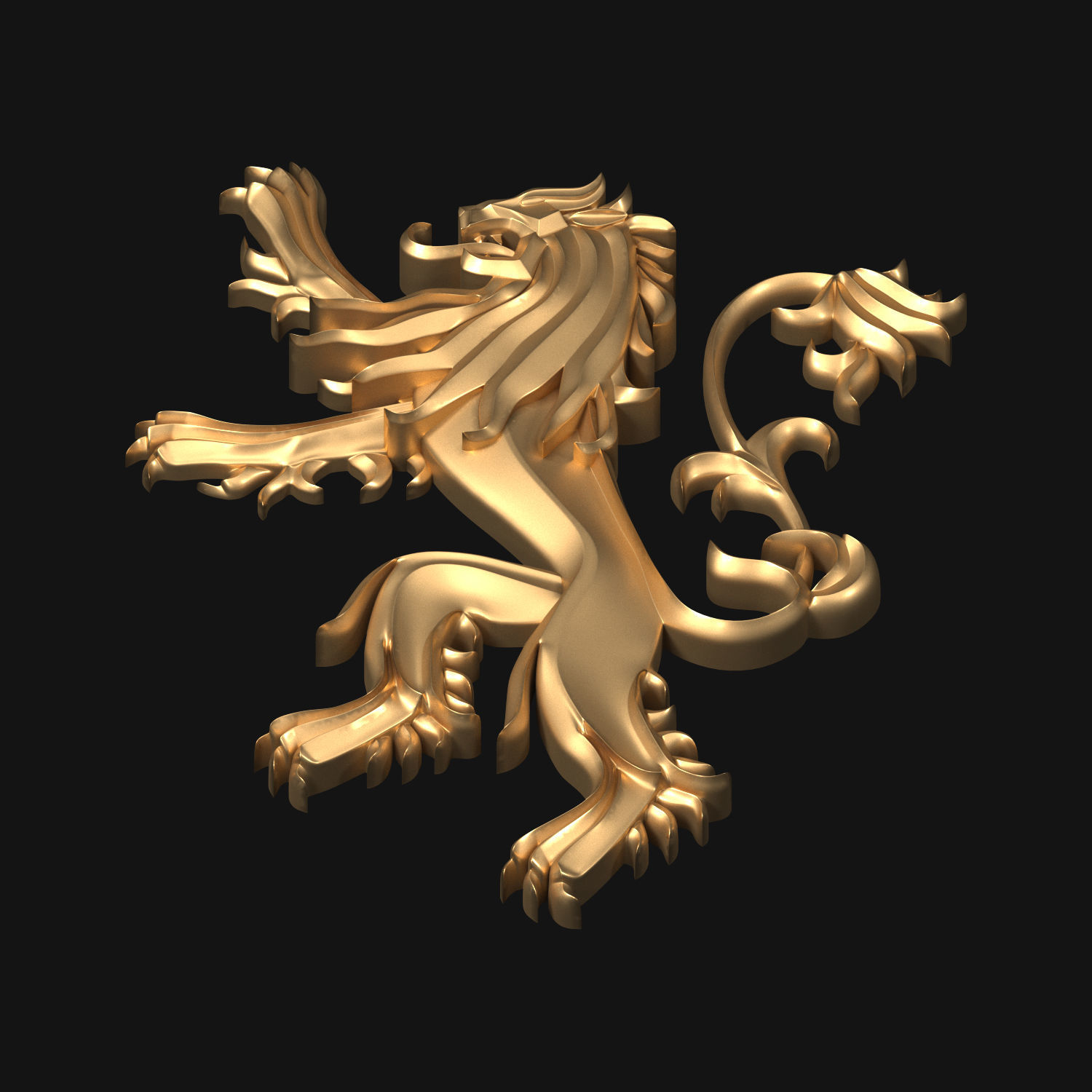 Game of Thrones - House Lannister 3D model_3