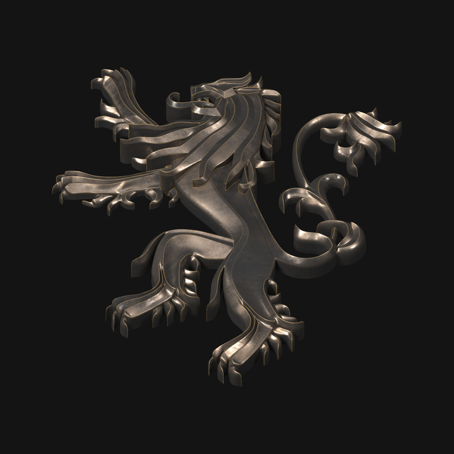 Game of Thrones - House Lannister 3D model_4