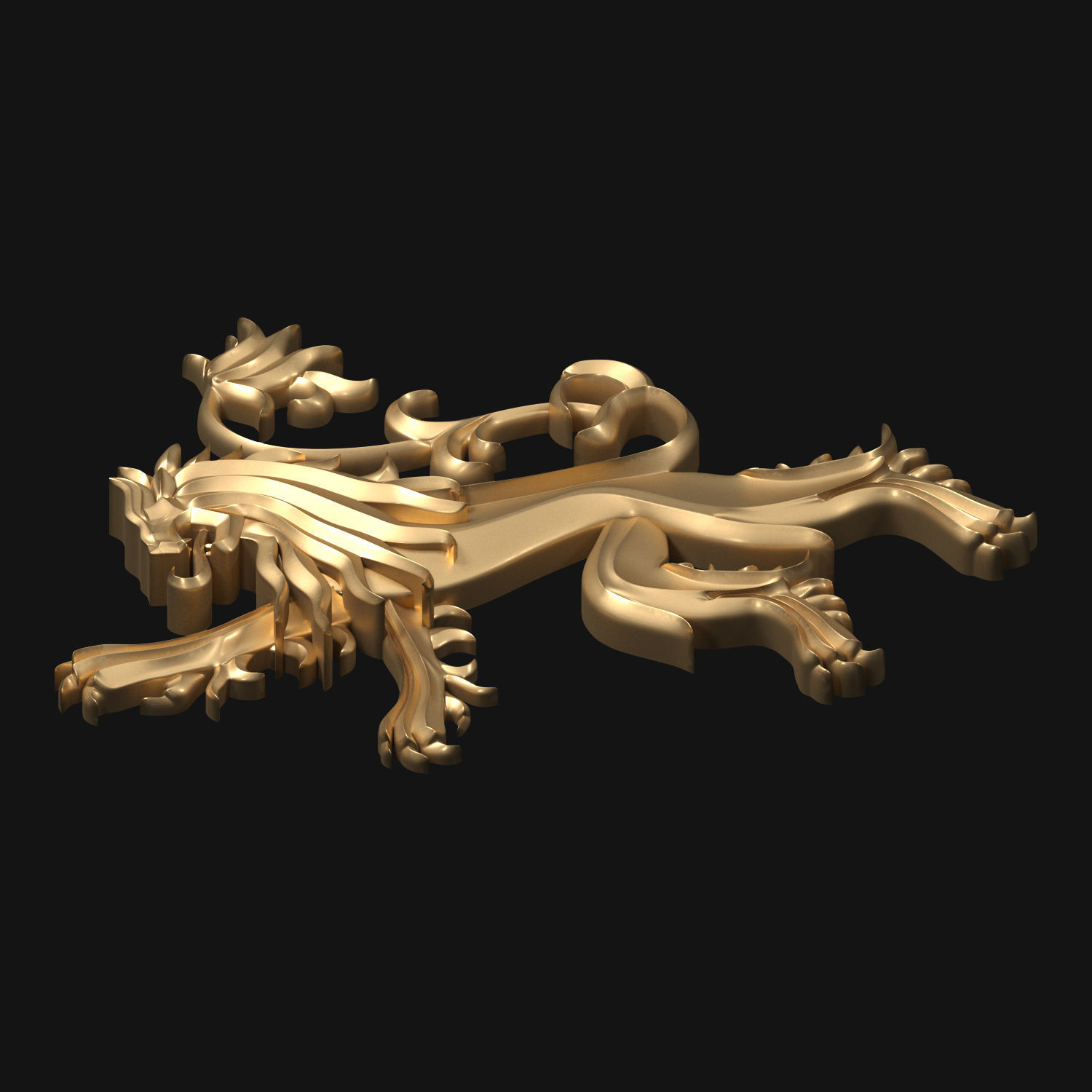 Game of Thrones - House Lannister 3D model_7