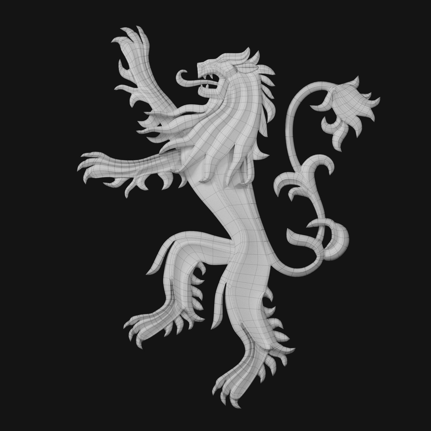 Game of Thrones - House Lannister 3D model_2