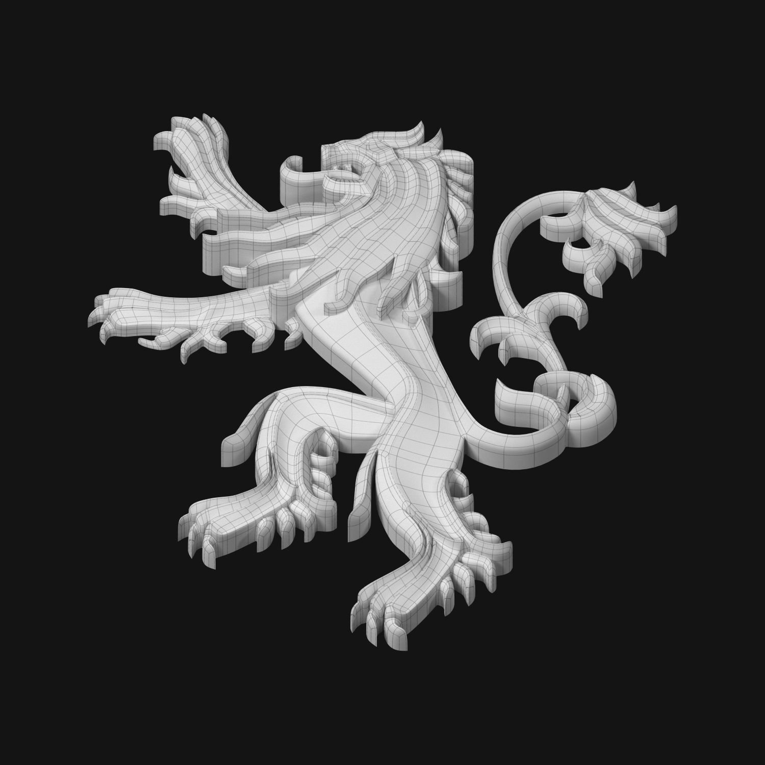 Game of Thrones - House Lannister 3D model_5