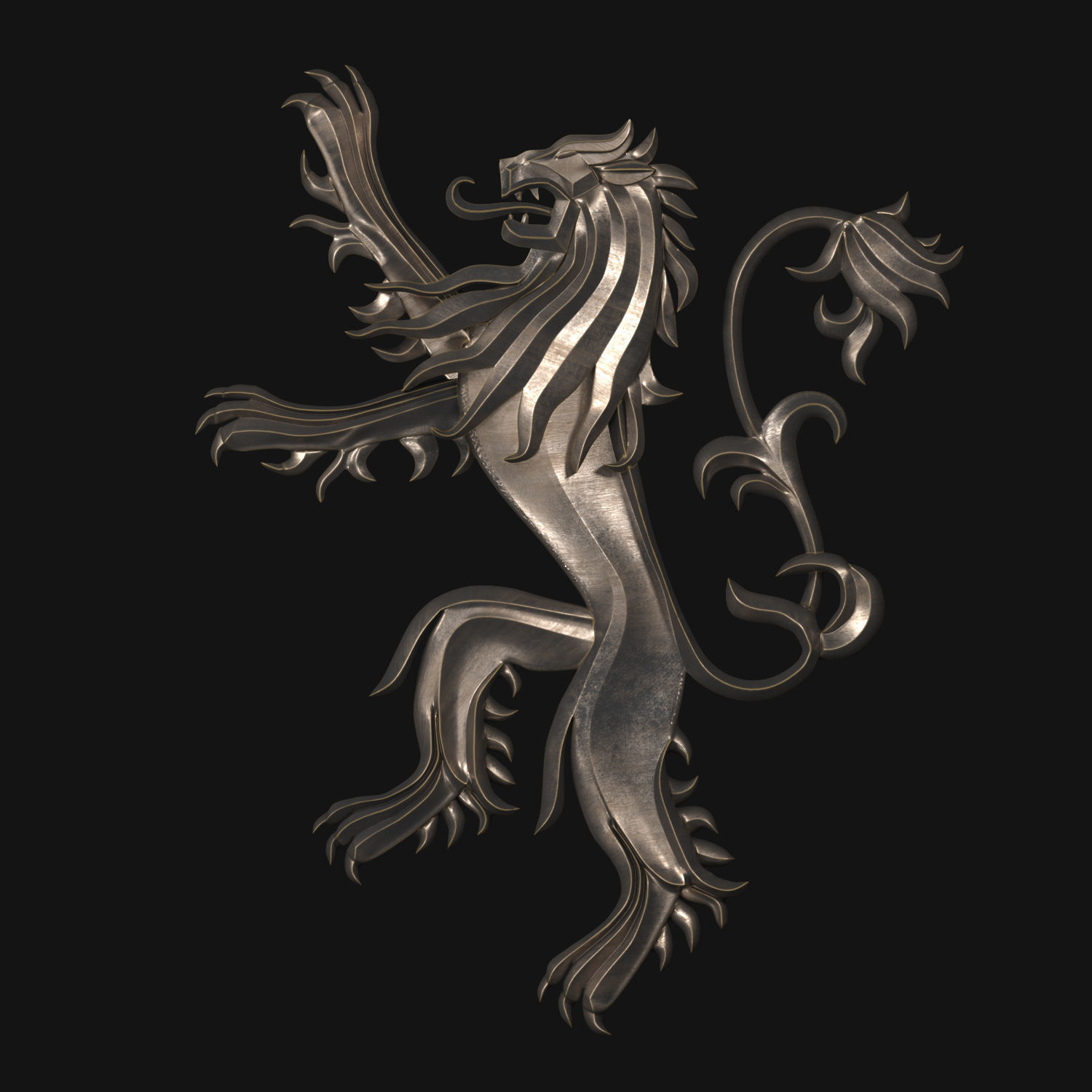 Game of Thrones - House Lannister 3D model_1