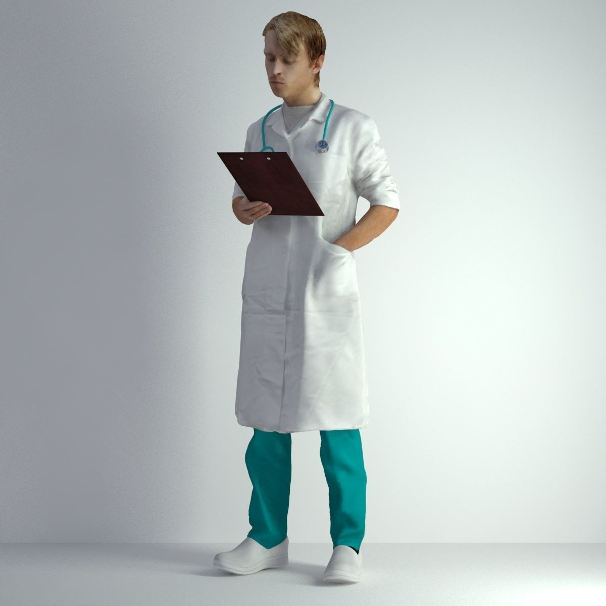 3D Scan Man Doctor 022 3D model_43